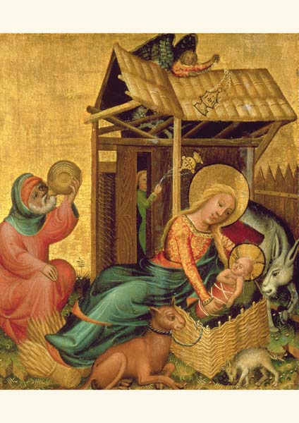 Klappkarte - Die Geburt Christi