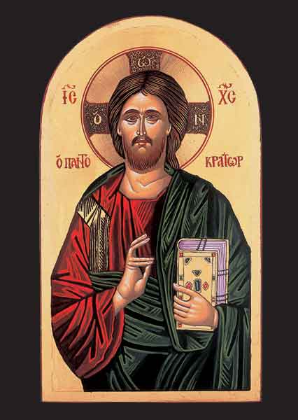Kunst-Postkarte - Jesus Christus, der Allherrscher