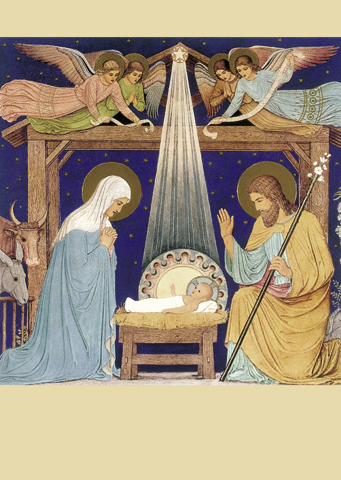 Klappkarte - Geburt Christi