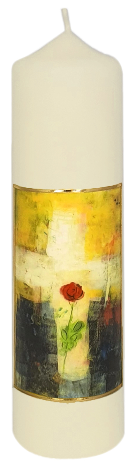 Tisch-/Altarkerze - Rose für die Ewigkeit Tisch-/Altarkerze - Rose für die Ewigkeit