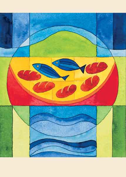 Bildchen - Brot und Fische Bildchen - Brot und Fische