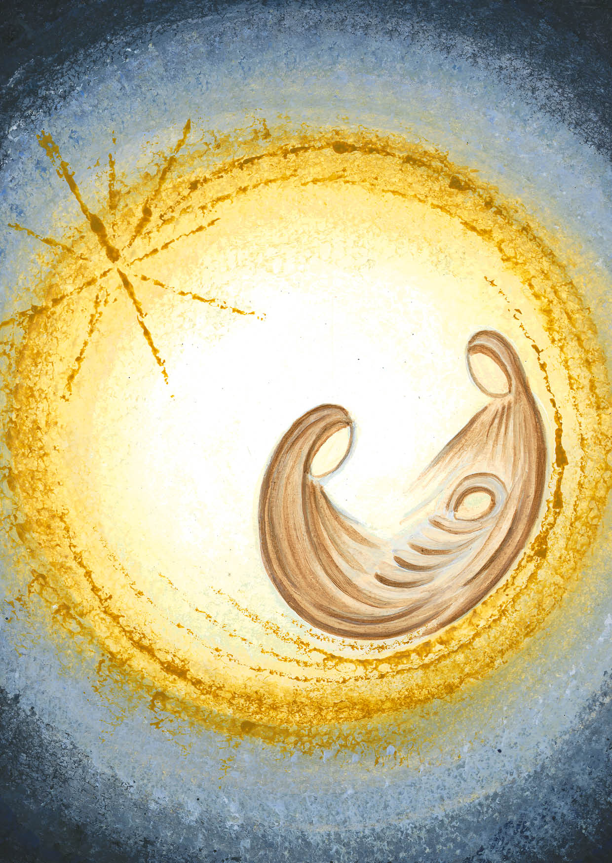Kunst-Postkarte - Gottes Licht erhellt das Dunkel Kunst-Postkarte - Gottes Licht erhellt das Dunkel