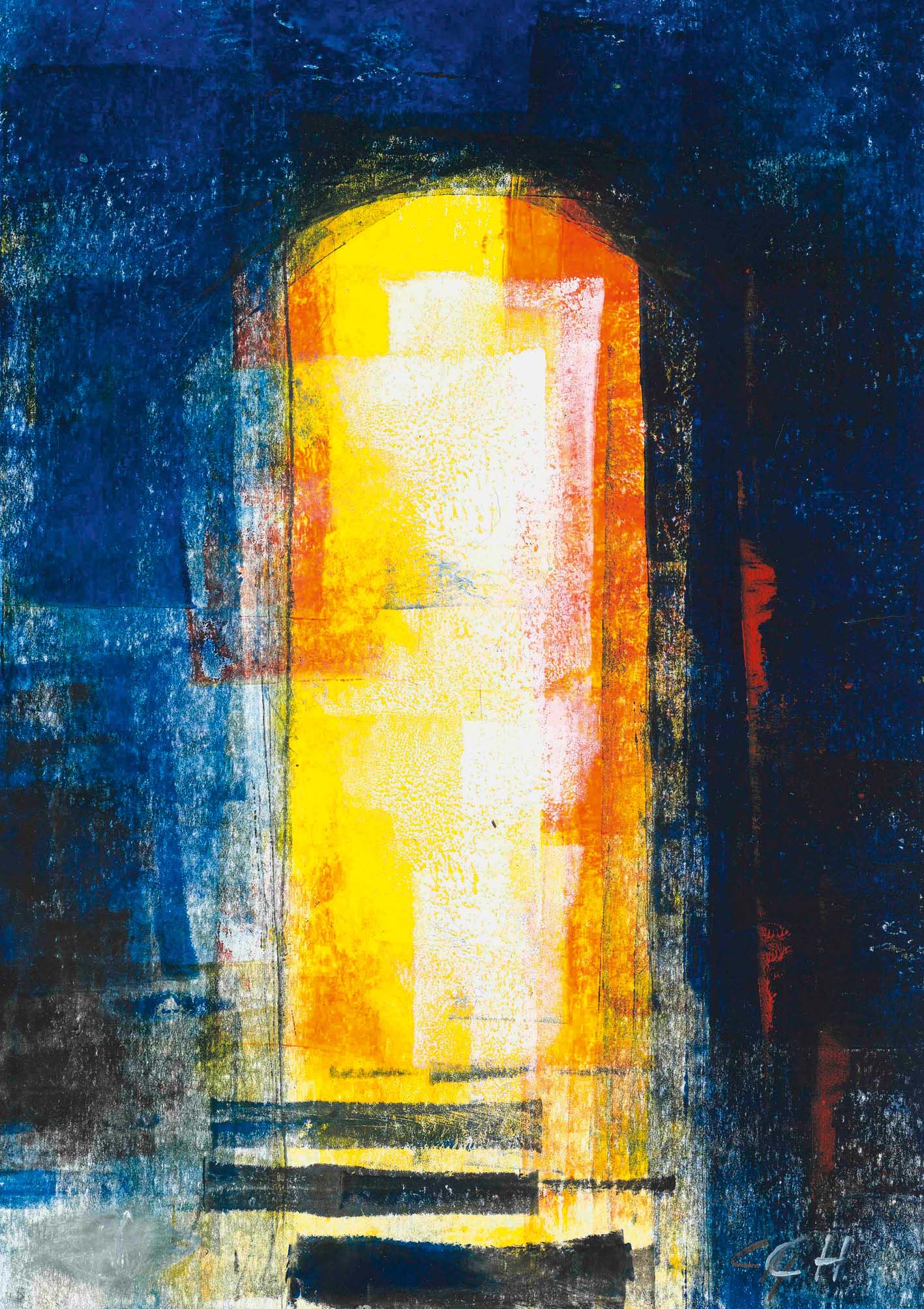 Kunst-Klappkarte - Tür zum Leben Kunst-Klappkarte - Tür zum Leben