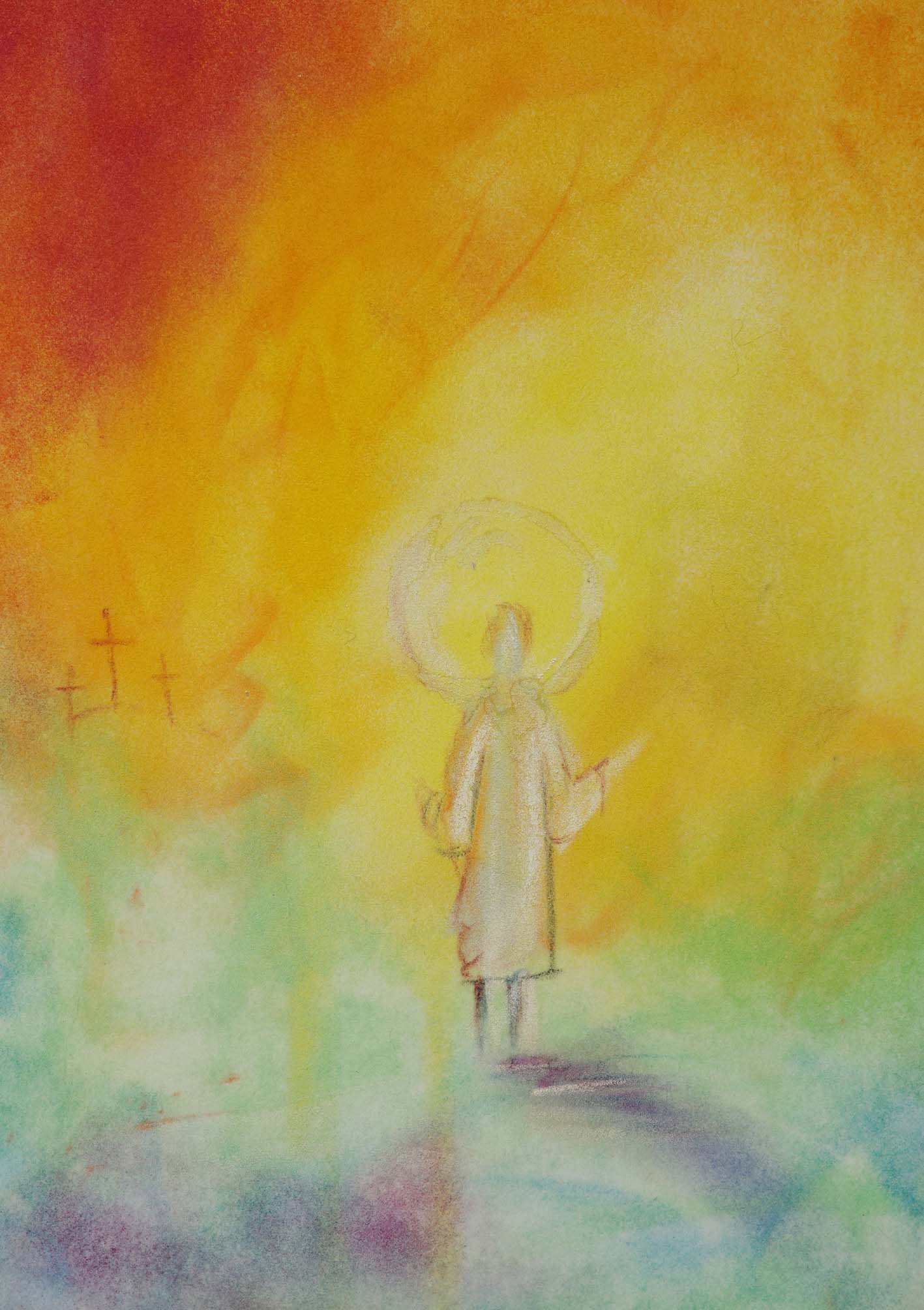 Kunst-Klappkarte - Auf dem Weg ins Licht Kunst-Klappkarte - Auf dem Weg ins Licht