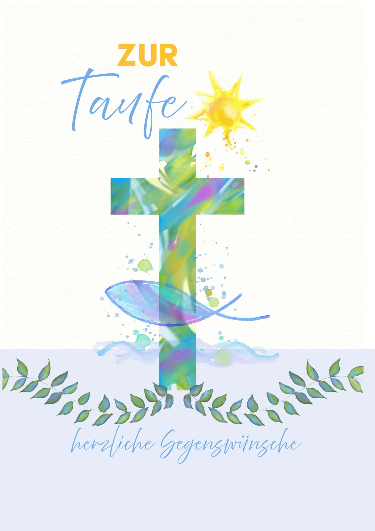 Kunst-Klappkarte - Von der Quelle zum Heil Kunst-Klappkarte - Von der Quelle zum Heil