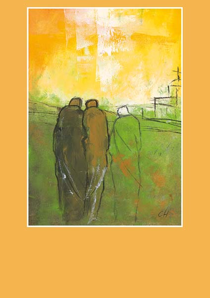 Pfarrbriefmantel - Goldener Himmel über unseren Wegen Pfarrbriefmantel - Goldener Himmel über unseren Wegen