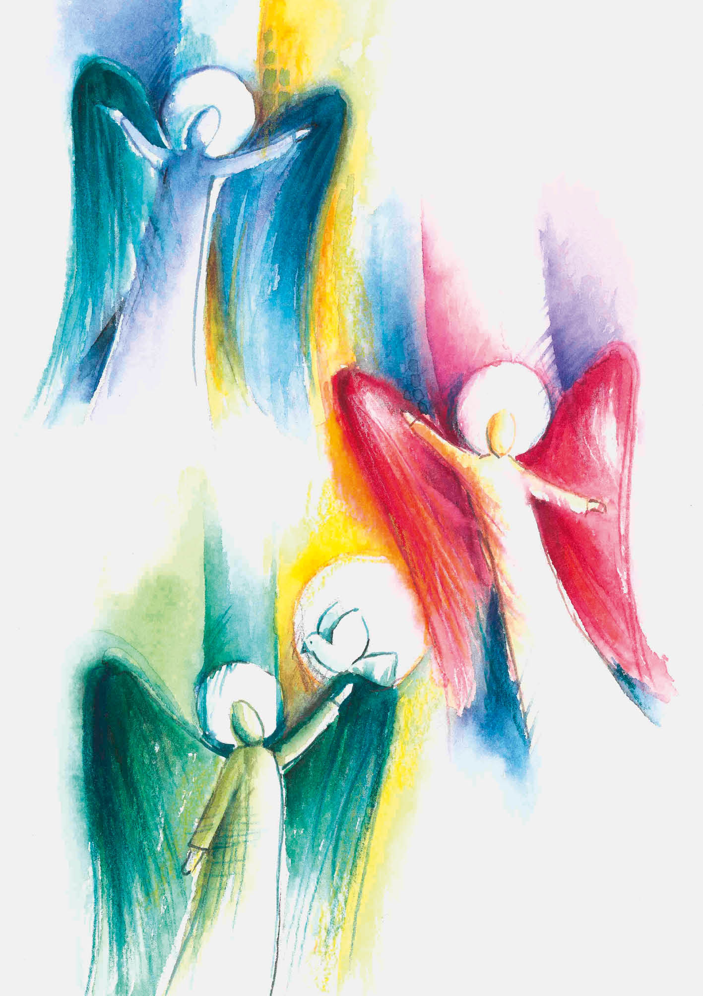 Klappkarte - Mögen Engel Dich begleiten Klappkarte - Mögen Engel Dich begleiten